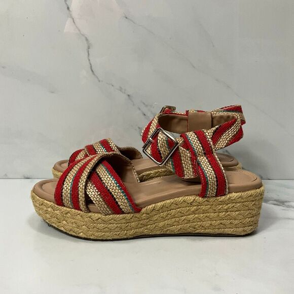 MARKET & SPRUCE Espadrille Wedge Heel Sandals - Picture 4 of 9